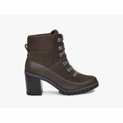 Botas UGG Redwood Mulher Pretas Verde Oliva | PT-FABUE